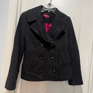 Merona Women's Elegant Black Peacoat